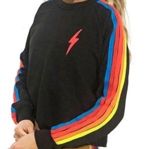 Aviator nation cropped crewneck